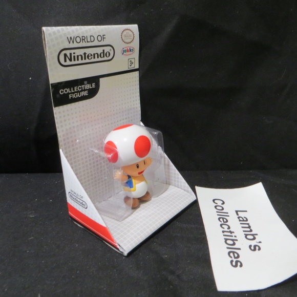 Red Toad World of Nintendo white box 2.5" figure Jakks Pacific action figure toy - Picture 3 of 16